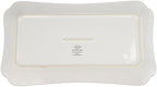 French Perle Hors D'Oeuvre Tray, 13.5-Inch, White in White, alternate view 4