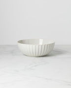 French Perle Scallop Serving Bowl, 3.60 LB, White in White, alternate view 2