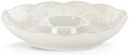French Perle White Chip and Dip Tray in White