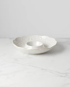 French Perle White Chip and Dip Tray in White, alternate view 2