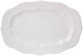 French Perle White Large Stoneware Serving Platter in White