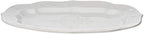 French Perle White Large Stoneware Serving Platter in White, alternate view 3