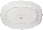 French Perle White Large Stoneware Serving Platter in White, alternate view 4