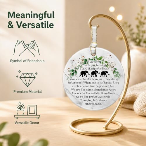 Friendship Elephant Ornament, for Women, alternate view 3