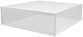 Frosted Acrylic Display Box Versatile 5 Sided Pedestal 6.75" x 6.75" x 2" Merchandise Storage Bin No Lid Retail