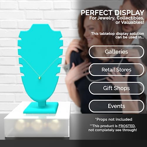 Frosted Acrylic Display Box Versatile 5 Sided Pedestal 6.75" x 6.75" x 2" Merchandise Storage Bin No Lid Retail, alternate