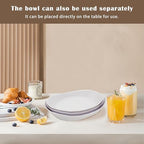 Fruit Bowl for Kitchen Counter, 3 Tier Plastic Serving Bowls with Bamboo Stand, Tiered Fruit Basket for Fruits, alternate