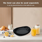 Fruit Bowl for Kitchen Counter, 3 Tier Plastic Serving Bowls with Bamboo Stand, Tiered Fruit Basket for Fruits, alternate
