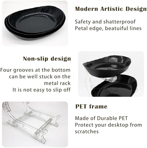 Fruit Bowl for Kitchen Counter, 3 Tier Plastic Serving Bowls with Bamboo Stand, Tiered Fruit Basket for Fruits, alternate