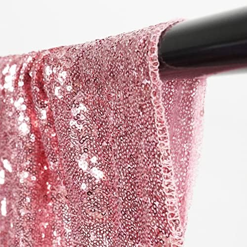 Fuchsia Pink Sequin Backdrop,8FT x 10FT Sequin Photography Backdrop Curtain for Party Decoration in 8 x 10ft in, alternate