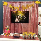 Fuchsia Pink Sequin Backdrop,8FT x 10FT Sequin Photography Backdrop Curtain for Party Decoration in 8 x 10ft in, alternate
