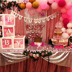 Fuchsia Pink Sequin Backdrop,8FT x 10FT Sequin Photography Backdrop Curtain for Party Decoration in 8 x 10ft in, alternate
