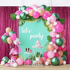 Fuchsia Sequin Backdrop Curtain 2 Panels 2FTx8FT Glitter Fuchsia Background Drapes Sparkle Photography Backdrop, alternate