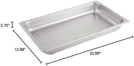 Full Size Perforated Stainless Steel Steam Pan, alternate view 3