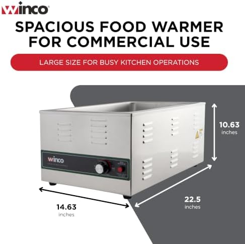 Full Size Stainless Steel Electric Food Pan Warmer, alternate view 5