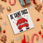Funny Christmas Bathroom Decorations, Humor Santa Claus Wooden Sign Decor, alternate view 4