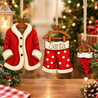 Funny Christmas Ornaments, Santa Ornaments for Christmas Tree, Secret Santa Gifts, Vintage 3-Piece Ornament Set, alternate