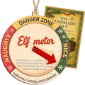 Funny Elf Accessories Naughty or Nice Elf Meter Christmas Ornament 2026, Funny Xmas Decoration, Wooden Decor