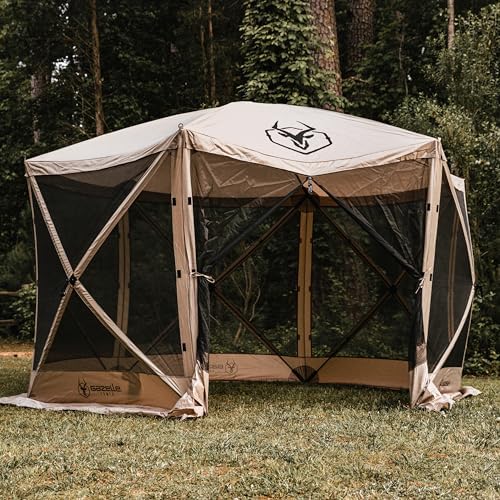 G6 6-Sided Portable Gazebo, Easy Pop-Up Hub Screen Tent, Durable, TriTech Mesh, Waterproof, UV Resistant, alternate view 2