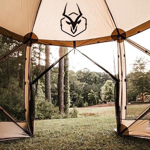 G6 6-Sided Portable Gazebo, Easy Pop-Up Hub Screen Tent, Durable, TriTech Mesh, Waterproof, UV Resistant, alternate view 4