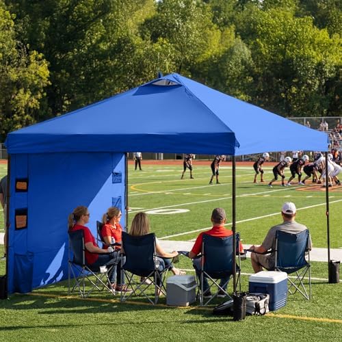 GAFETE Pop Up Canopy Tent Outdoor Sidewall One Push (Navy, 10X10), alternate view 2
