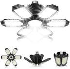 Garage Light Bulbs - Garage Lights Led Screw into Bulb Socket with 6 Deformable Panels 6500K Basement Light