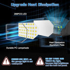 Garage Light Bulbs - Garage Lights Led Screw into Bulb Socket with 6 Deformable Panels 6500K Basement Light, alternate view 4
