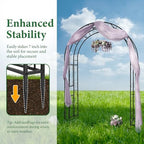 Garden Arbor, Arch Archway for Wedding Ceremony Party, Steel Garden Trellis for Plant Climbing, Christmas Garden, alternate