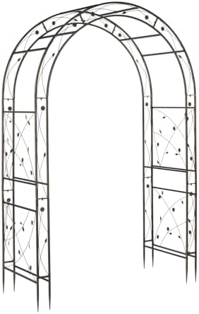 Garden Arbor, Arch for Wedding Ceremony Party, Christmas Garden Decor Steel Garden Trellis for Plant Climbing