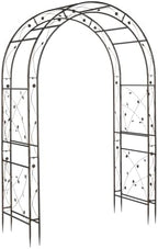 Garden Arbor, Arch for Wedding Ceremony Party, Christmas Garden Decor Steel Garden Trellis for Plant Climbing