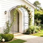 Garden Arbor, Arch for Wedding Ceremony Party, Christmas Garden Decor Steel Garden Trellis for Plant Climbing, alternate view