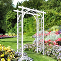 Garden Arbor, PVC Wedding Arch for Ceremony Party, Garden Trellis for Climbing Plants Outdoor, Arch Backdrop