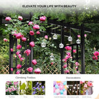 Garden Arbor, PVC Wedding Arch for Ceremony Party, Garden Trellis for Climbing Plants Outdoor, Arch Backdrop, alternate view
