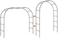 Garden Arch Arbors, Trellis for Climbing Plants Outdoor 6-8ft, Two Way Assemble Wedding Decoration Metal Arch