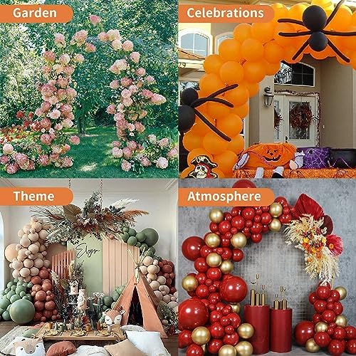 Garden Arch Arbors, Trellis for Climbing Plants Outdoor 6-8ft, Two Way Assemble Wedding Decoration Metal Arch, alternate view