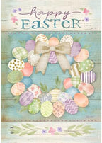 Garden Flag 12x18 For Outdoor Pastel Easter Wreath For Easter Garden Flag Flags For Outside, alternate view 2