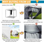 Garden Gazebo - Folding 2 x 2 m, Waterproof, Anti-UV for Outdoors, Beach, Terrace, Camping (White) in 2 x 2 m in, alternate