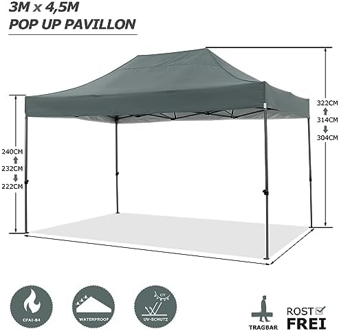 Gazebo 10x15 Pop Up Canopy Tent, alternate view 3