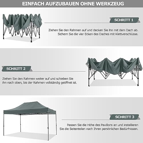 Gazebo 10x15 Pop Up Canopy Tent, alternate view 4