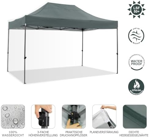 Gazebo 10x15 Pop Up Canopy Tent, alternate view 5