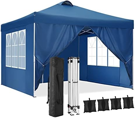Gazebo 3 x 3 Waterproof Stable Winterproof Folding Party Tent Foldable Tent with Ventilation 4 Side Panels 4