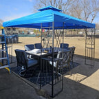 Gazebo Canopy Replacement -Grill Replacement Roof -Gazebos on Clearance Outdoor Shelter Top Double Tiered Canopy, alternate