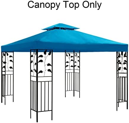 Gazebo Canopy Replacement -Grill Replacement Roof -Gazebos on Clearance Outdoor Shelter Top Double Tiered Canopy, alternate