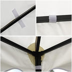 Gazebo Canopy Replacement Top - 10x10 FT Double Tiered Canopy Cover, Off White in 10x10 FT in Off White, alternate view 3