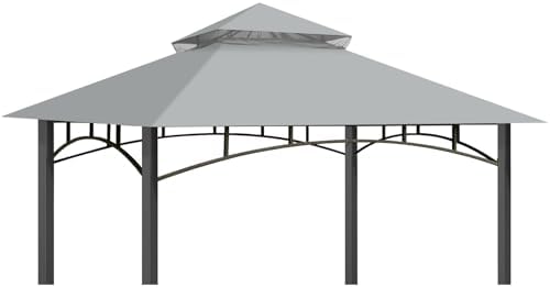 Gazebo Cover Replacement for Target Madaga L-GZ136PST, Gray in Gray