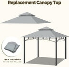 Gazebo Cover Replacement for Target Madaga L-GZ136PST, Gray in Gray, alternate view 4