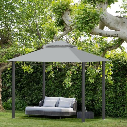 Gazebo Cover Replacement for Target Madaga L-GZ136PST, Gray in Gray, alternate view 7