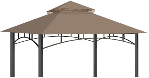 Gazebo Cover Replacement for Target Madaga L-GZ136PST, Khaki in Khaki