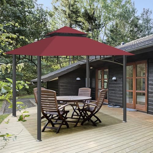 Gazebo Cover Replacement for Target Madaga L-GZ136PST, Red in Red, alternate view 2