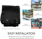 Gazebo Privacy Screen Netting for 12’ x 12’ Gazebo, alternate view 5